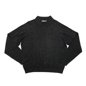 Vintage Taylor & Henry Sweater Mens XL Extra Large Charcoal Soft Acrylic Mock